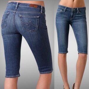 AG Adriano Goldschmied “Malibu” blue denim Bermuda shorts- 30R